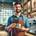 Coffee Shop Simulator 3D Cafe Logo