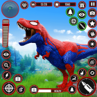 Real Dino Hunting Gun Games Logo