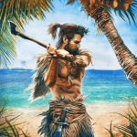 RUSTY: Island Survival Games Logo